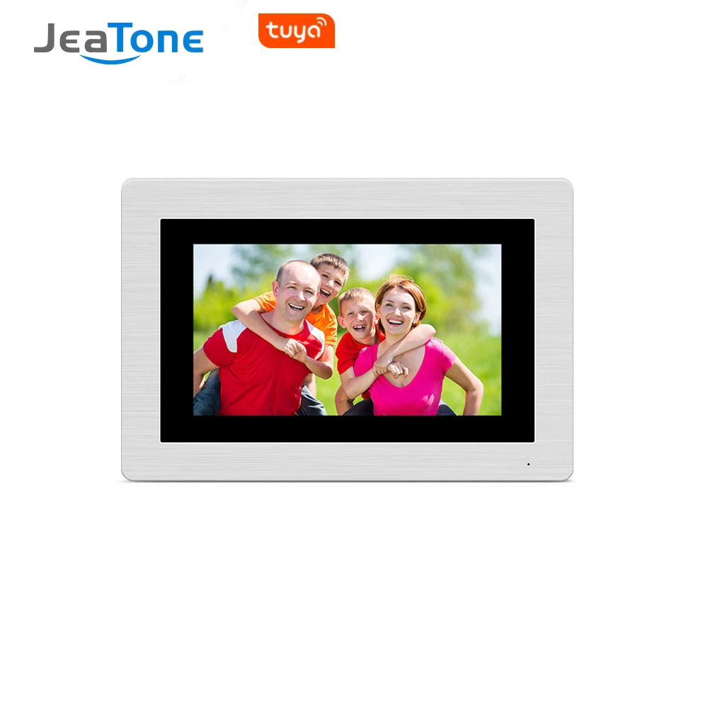 

JeaTone 7 inch WIFI Tuya IP Video Door Phone Intercom Wired Single monitor Access Control System Touch Screen Motion Detection