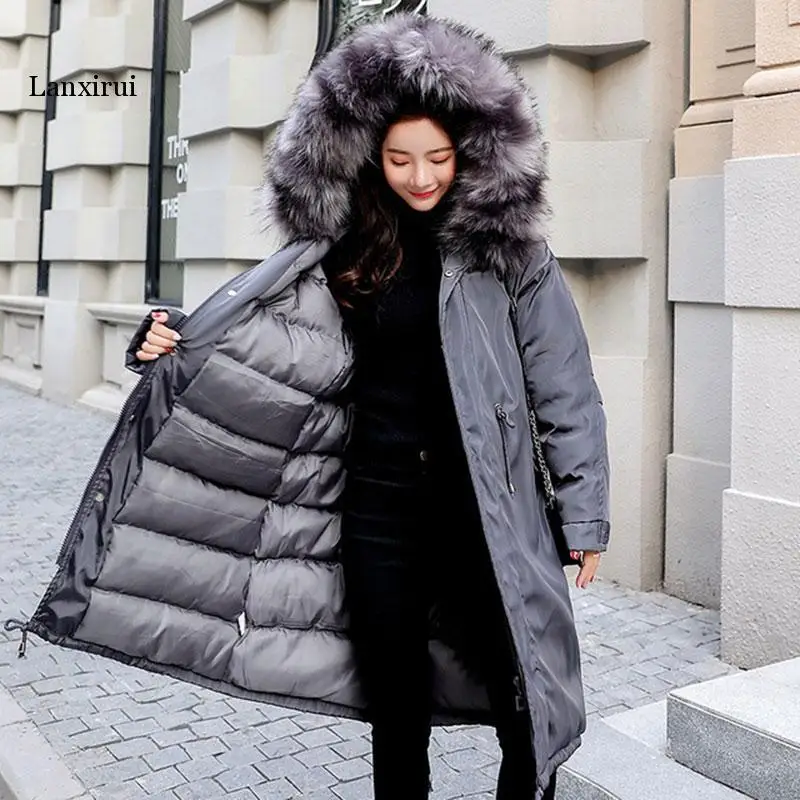 

Winter Jacket New Fashion Women Down jacket Slim Large size Hooded Jacket Students Women Thick Warm Cotton Outwear