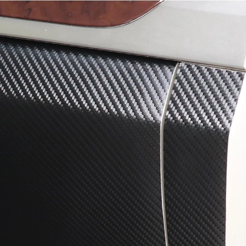 For Mitsubishi Pajero V97 V93 V73 12-18 Car Main And Co-Pilot Anti-kick Pad PU Leather Carbon fiber Car Accessories