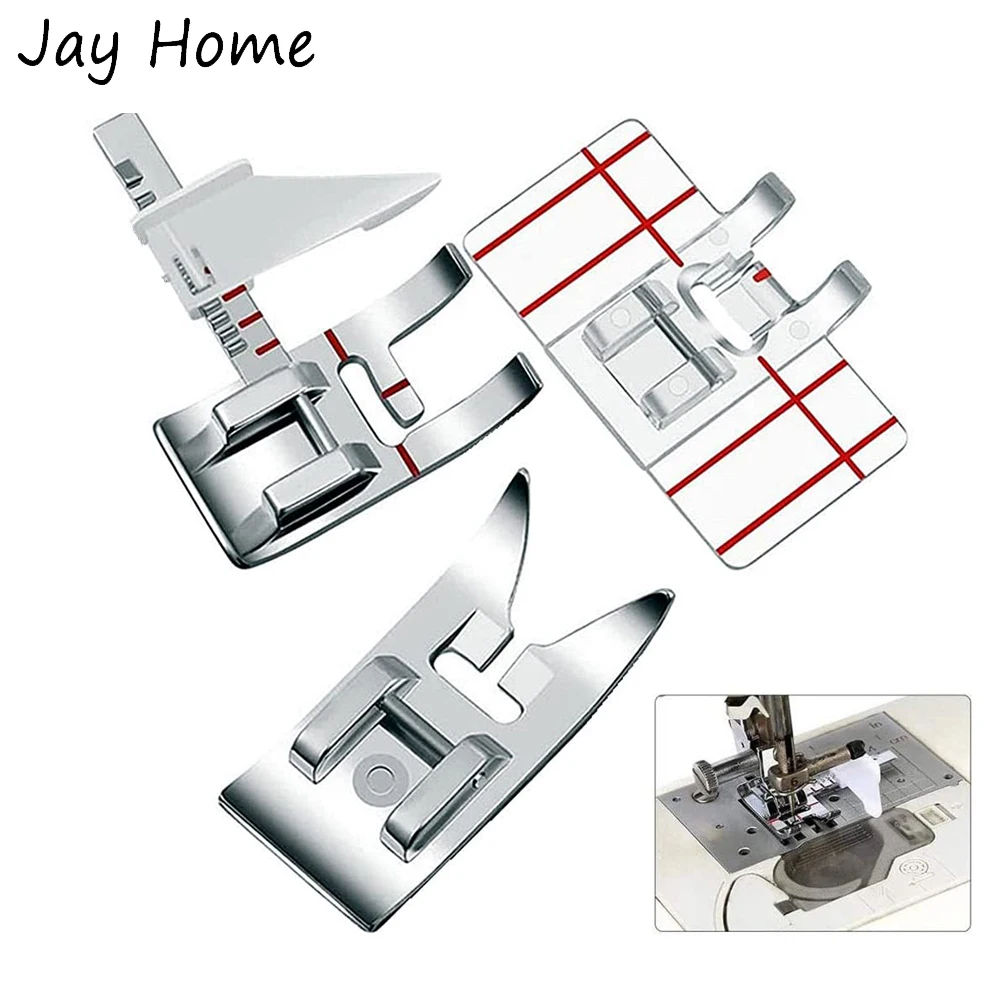 3/2/1Pcs Sewing Machine Presser Foot Adjustable Universal General Purpose Presser Foot for Domestic Low Shank Sewing Machine