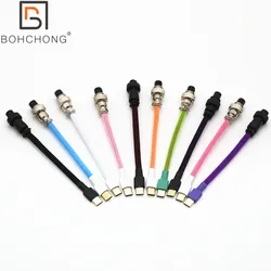 Custom Straight Double Layer Sleeved Keyboard USB Cable Type C Mini Micro Cable for Mechanical Keyboard with Colorful Aviator