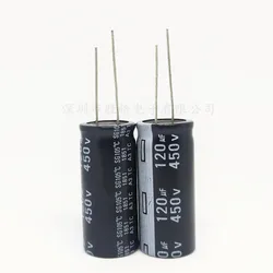 5 pz/lotto 450V 120UF 450V120UF 18*30 nuovo condensatore elettrolitico in alluminio Plug-in dritto dimensioni: 18x30(MM)