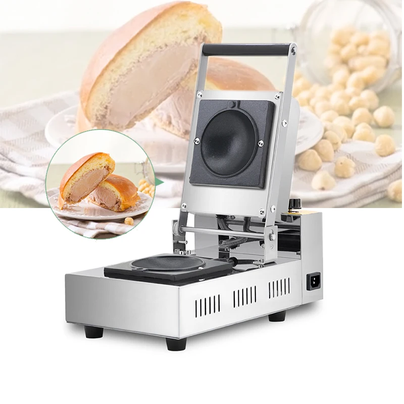 Commercial Ice Cream Dessert Burger Krapfen Warmer Gelato Panini Press Italian Brioche Bread Maker Hamburger Waffle Machine