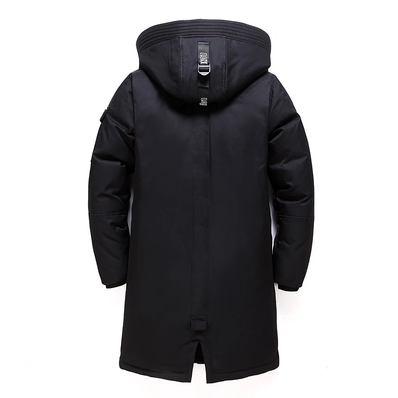 2021 brand clothing men down coat winter jacket hooded thicken warm long goose jackets white duck down casual snow outerwear