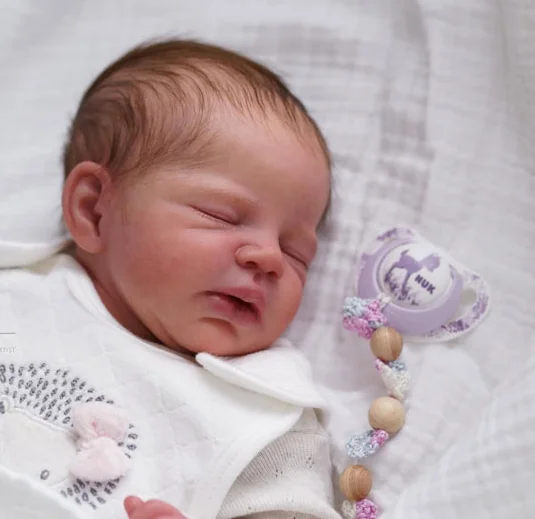 NPK 16-Zoll-Reborn-Puppenbausatz Zendric lebensechte schlafende unfertige Puppenteile für Neugeborene mit Körper