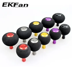 EKFan 38/50mm EVA Spinning Baitcasting Fishing Reel handle knob for A/S/D with 7*4*2.5mm bearing Lure Reel Handle DIY parts