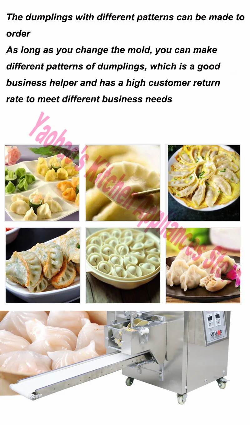 Machine à emballer automatique de boulettes, rouleau à ressort en acier inoxydable, fabricant de peau, différentes tailles, moule pour boulettes