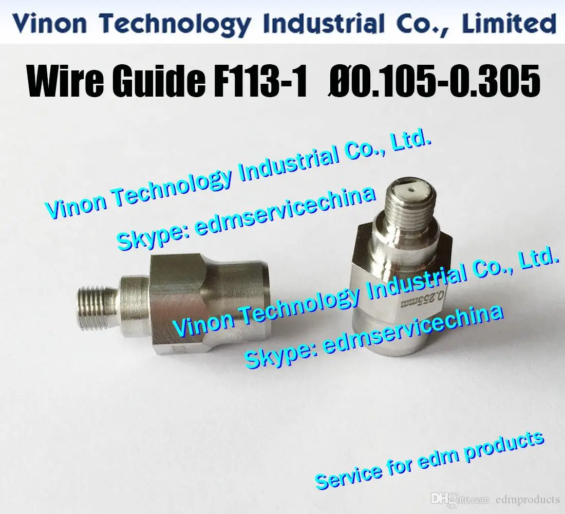 Imagem -02 - Fio Guia Mais Baixo Cerâmica Dupla A2908119-y716 para Fanuc Nível Acima Id2 ie 0ic Edm Inferior Diamante Guia d = 0.255 F1131 Ø0.255