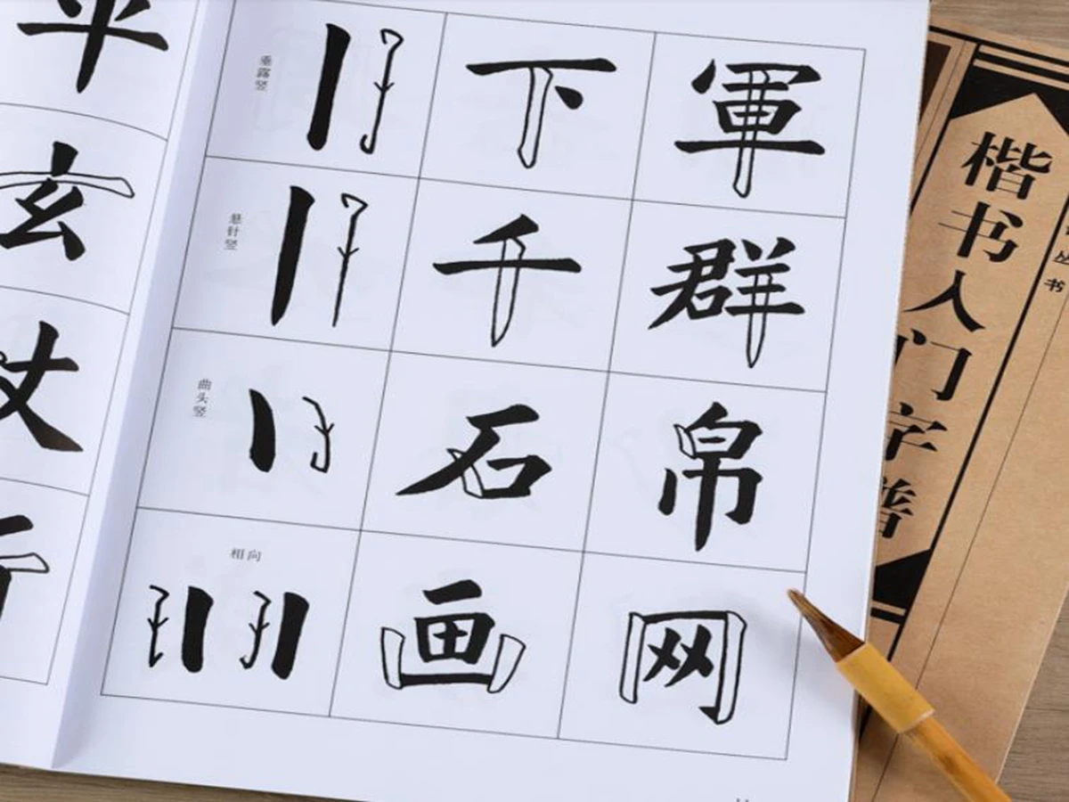 Chinese Calligraphy Book Kai Shu Album Of Basic Words By Regular Script Copybook