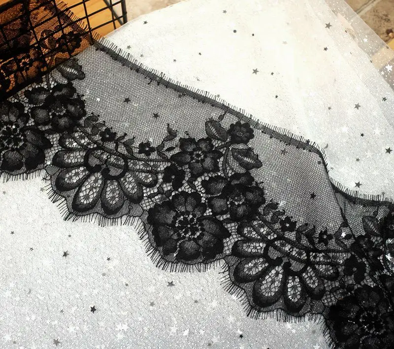 Exquisite eyelash lace embroidery yarn accessories sexy underwear decoration DIY lace embroidery lace