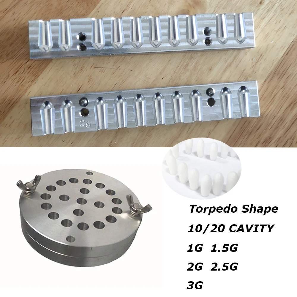 Torpedo-shaped Suppository Traditional Chinese Medicine Suppository Mold,Aluminum Suppository Mold 10 CAVITY,Homemade Reusable