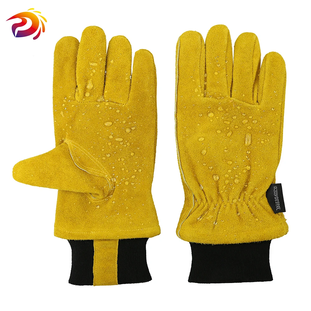 

Waterproof Cow Split Leather Work Gloves Wood Working / Construction / General Work / Metal Work