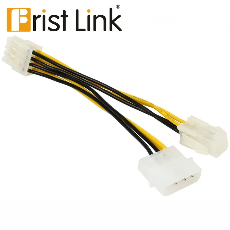 Frist link 6inch ATX 12V P4 4-Pin with Molex LP4 to EPS 12V 8-Pin Motherboard /CPU Power Supply Adapter Converter Cable,F/M