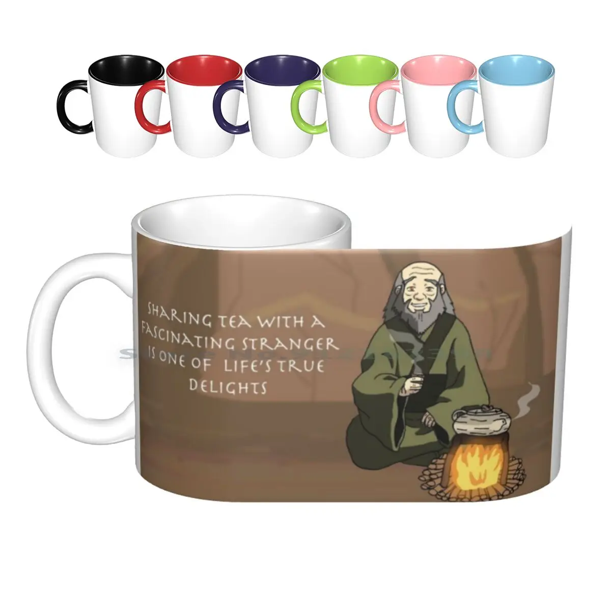 

Iroh - Tea With A Stranger Ceramic Mugs Coffee Cups Milk Tea Mug Uncle Iroh The Last Airbender Korra Tea Jasmin Tea Iroh Creativ