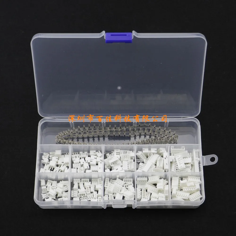 600 Buah Konektor Terminal DuPont PH2.0-2/3/4/5/6P Set Terminal Shell Karet Pria dan Wanita