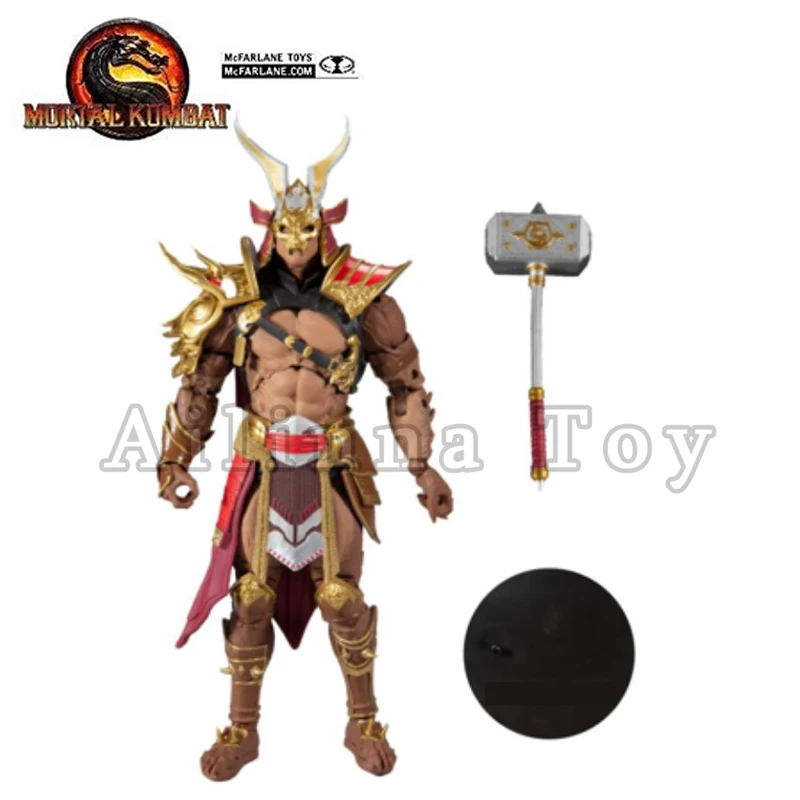 McFARLANE 7inches Action Figure Mortal Kombat XI Shao Kahn Anime Model For Gift Free Shipping