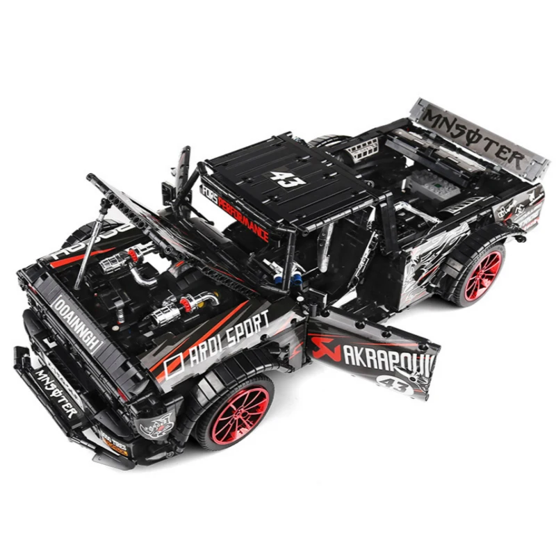 23016 2886 pièces F-150 Ford Mustang Hoonicorn voiture de course MOC 22970 FIT 34316 nuits de construction briques dos jouets cadeaux de noël