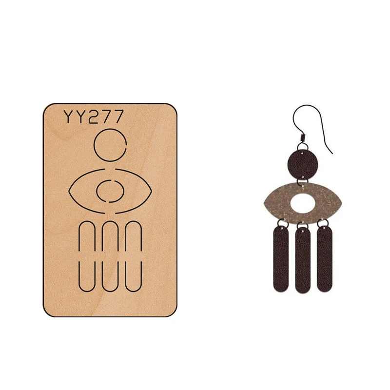 

Wood Mold Earrings Cut Mold Earring Wood Mold YY266 Is Compatible with Most Manual Die Cut