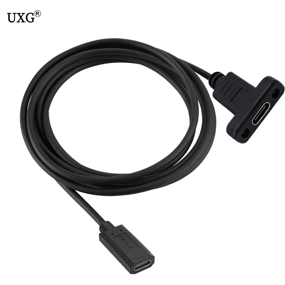

Позолоченный удлинитель данных USB C Type-C штекер-гнездо с отверстием для фотографий 10 Гбит/с 0,3 м/0,6 м/1 м/1,8 м