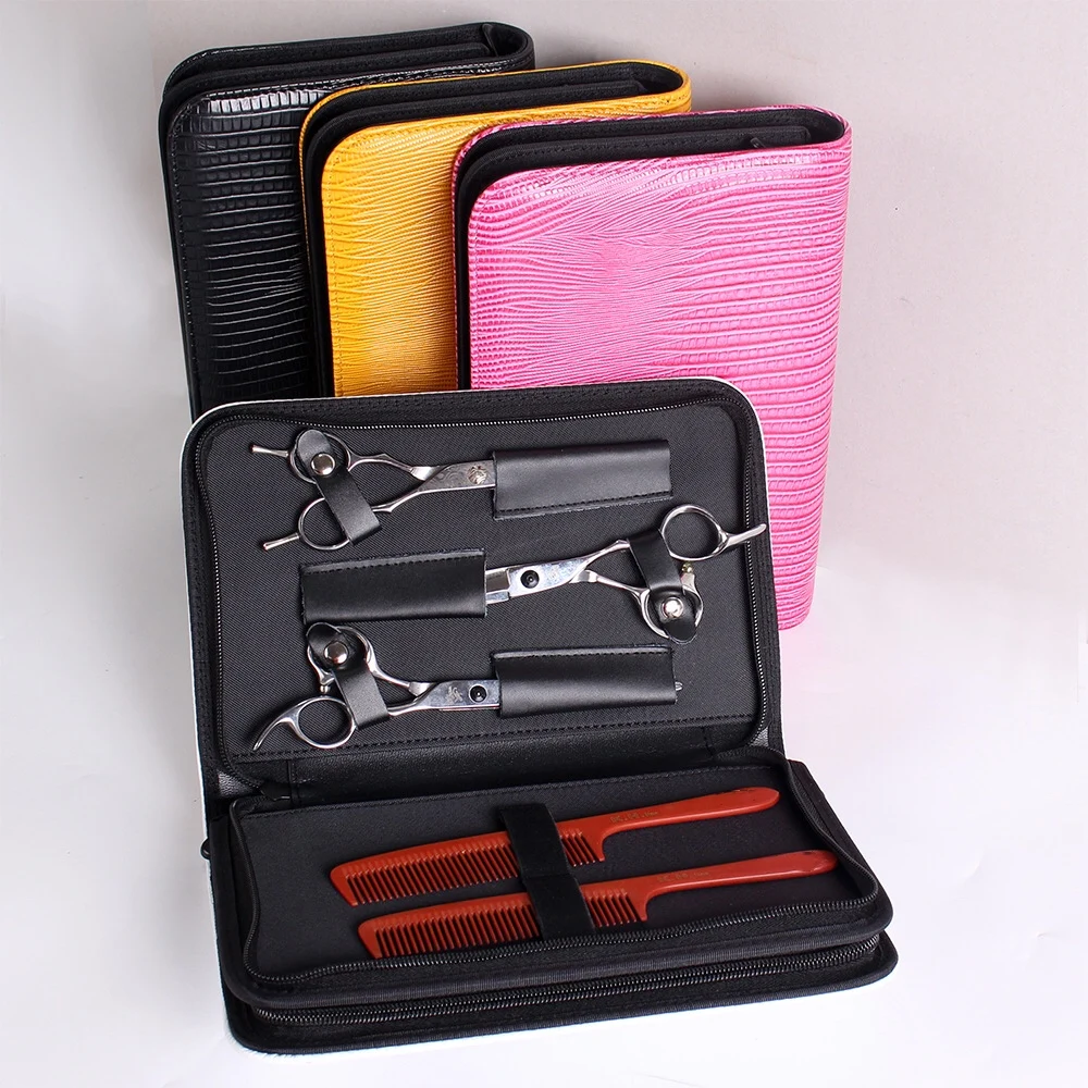 

Professional PU Leather Hairdressing Scissors Case Bag Stylist Barber Holster Pouch Holder Hair Shear Scissor Storage Tool