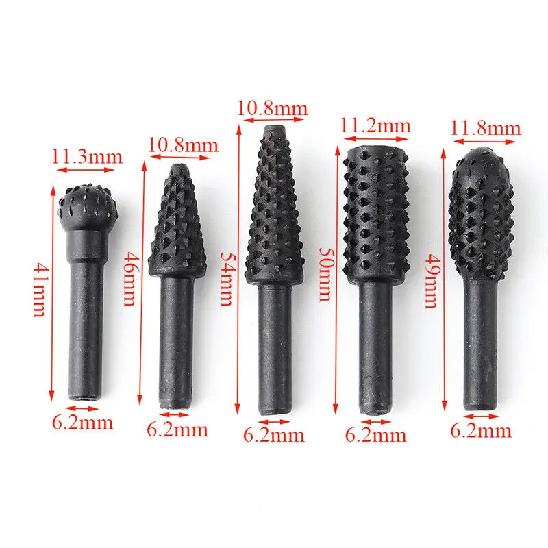 Praktische 5Pcs 1/4 ''Schacht Diy Boor Set Timmerwerk Snijgereedschap Voor Algemene Building & Engineering Power Tools