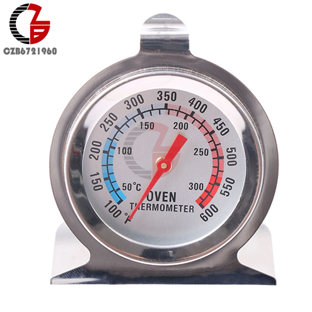 0-600C C/F Stainless Oven Thermometer Mini Dial Stand Up Temperature Meter Kitchen Tools BBQ Hot Food Hot Oil Needle Thermometer