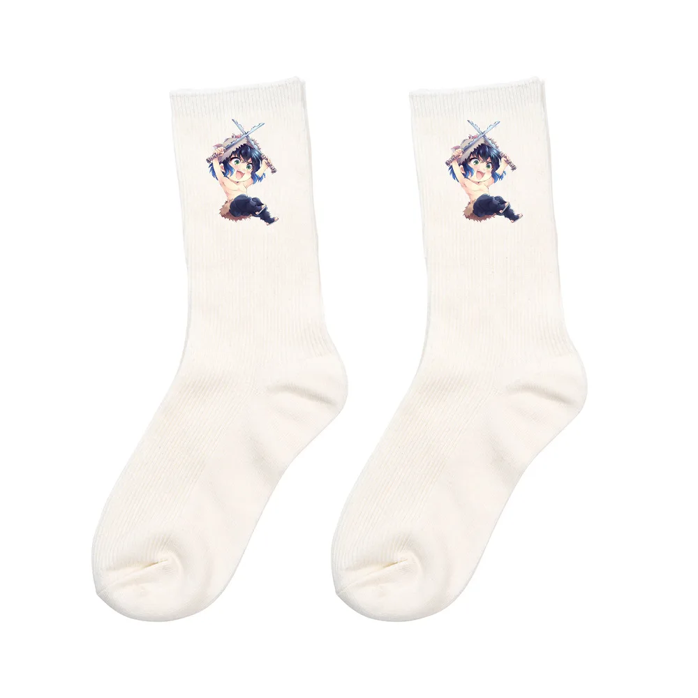 Anime Socks Demon Slayer Kimetsu No Yaiba Todoroki Shoto Cartoon Cosplay Props Sockings Accessories Halloween