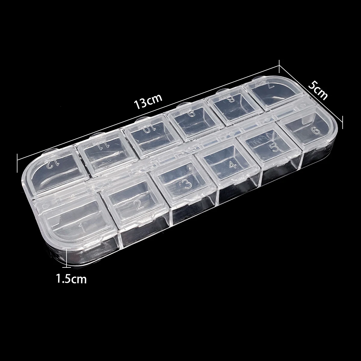 Plastic Jewellery Box with Mirror, Adjustable Storage
