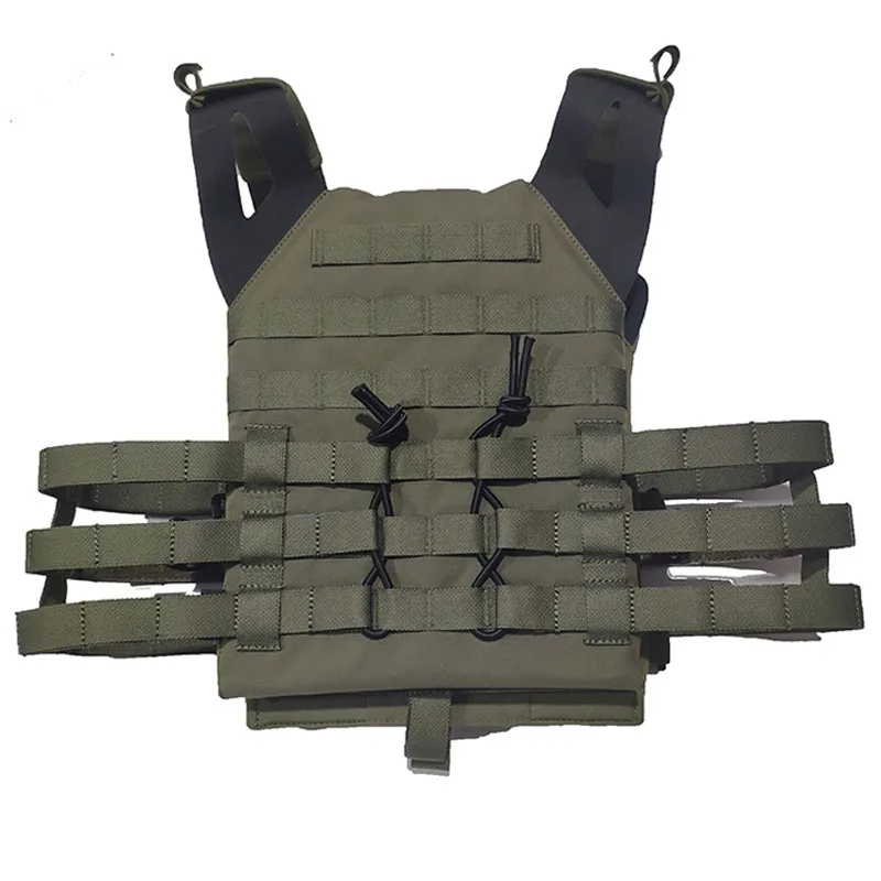 JPC-Chaleco Molle de caza para exteriores, chaleco con placa protectora en el pecho, 500D