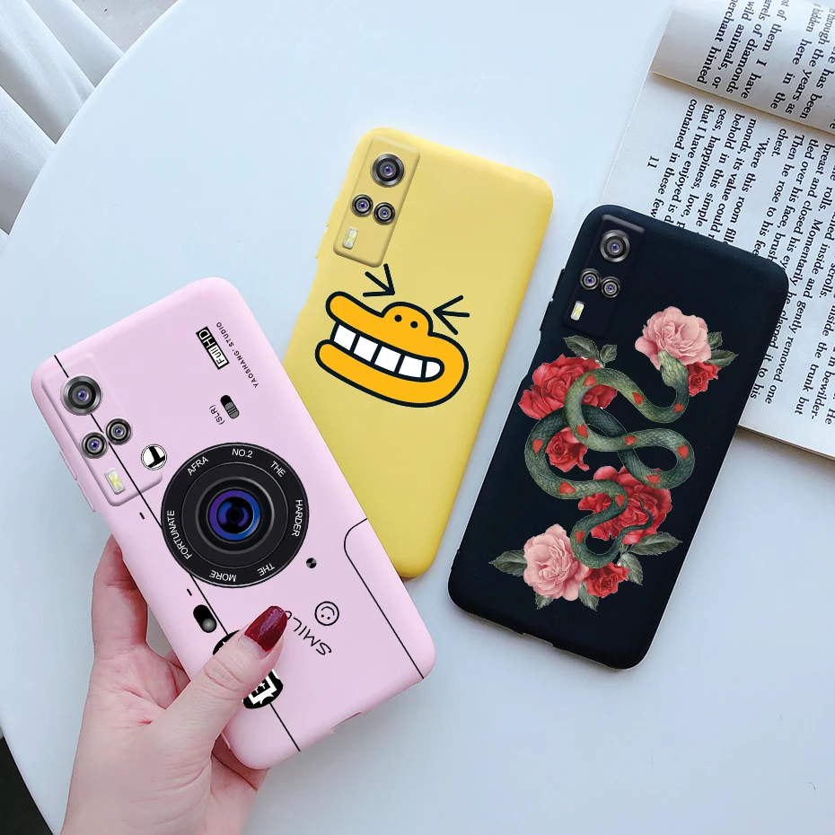 For Vivo Y53s 4G Case Cute Daisy Sunflower Soft Slim Funda Candy Silicone Back Cover For Vivo Y53s VivoY53s Y 53s 4G Phone Cases