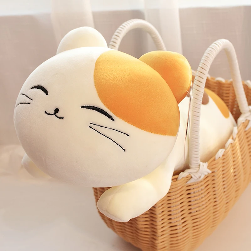 New Hot Huggable Kawaii Sleeping Pillow Stuffed Animal Doll Cute cat Plush Toys Cartoon Cushion Kids Girl Birthday Gift