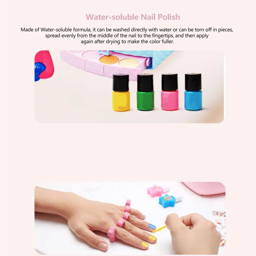 Kids Makeup Kit For Girls Princess Real Washable Make Up Kit Cosmetic Pretend Play Dress Up Toy Makeup Beauty Set Christmas Birt