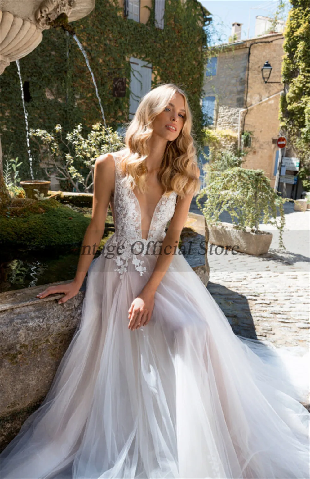 Robe de mariée longue en dentelle, Sexy, col en v, dos nu, style Boho, sur mesure, nouvelle collection 201