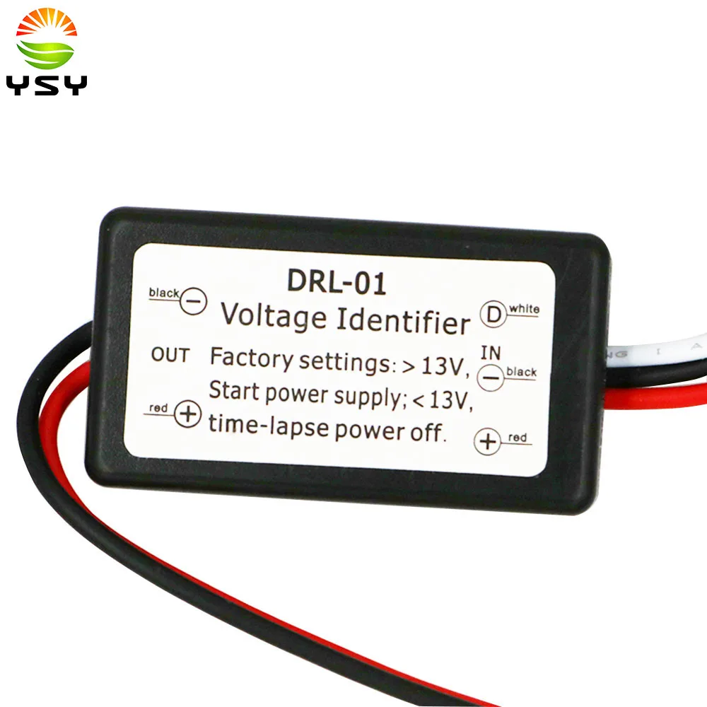 

YSY LED DRL Controller Voltage Identifier Auto Car LED Daytime Running Lights Controller Fog Light Relay Harness Dimmer On/Off