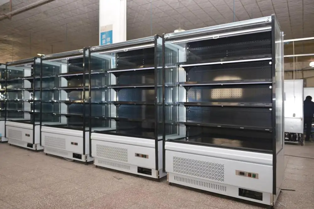 Kommerzieller Kühlschrank, Kühlschrank mit kalter Vitrine für Gemüsegetränke, Wassergefriergeräte