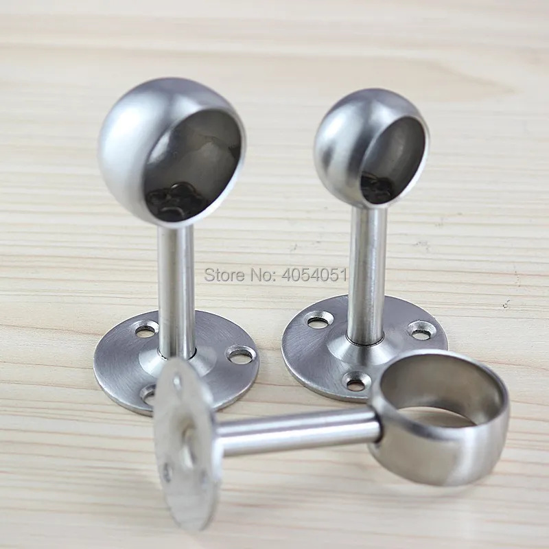 25mm Stainless Steel Hanger Wall Bracket Towel Rack Holder Fixed Flange House Furniture Closet Bathroom Hardware