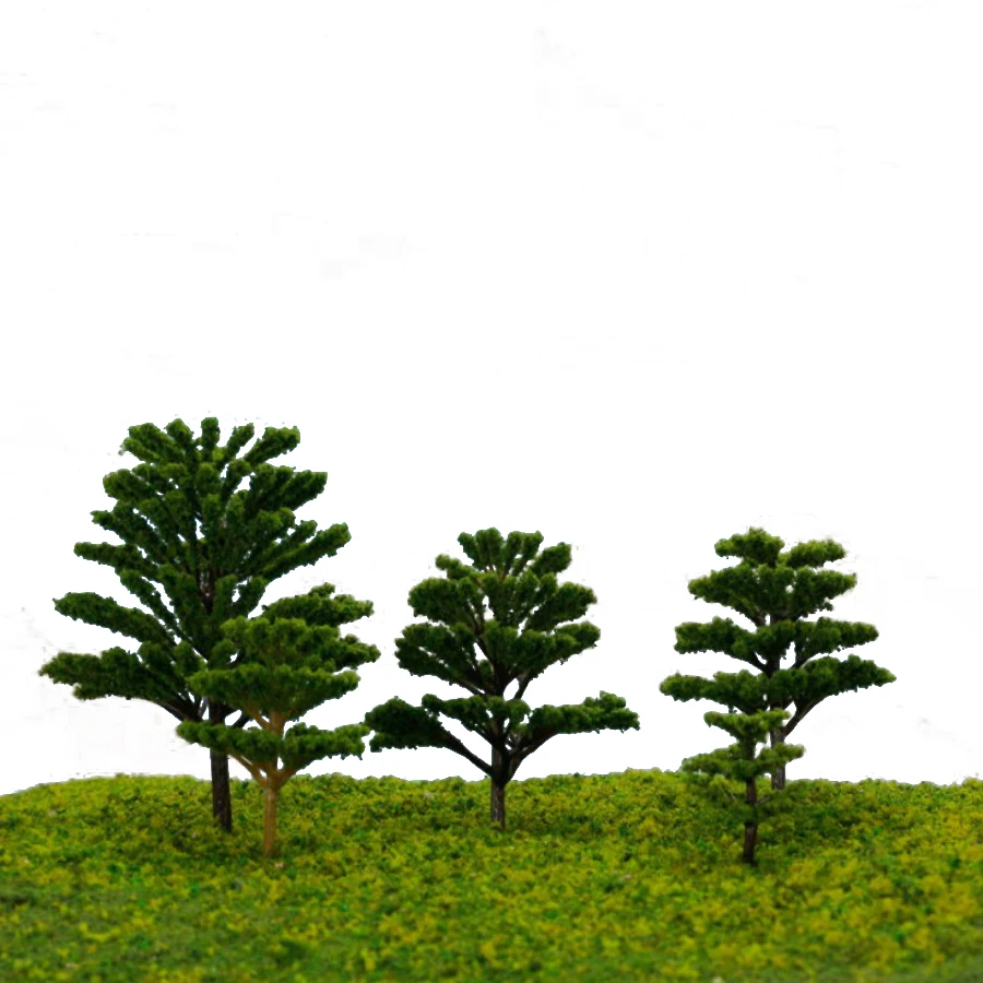 200pcs/lot 4.5cm Hotsale 2018 New Architectural Model Green Tree For Ho Train Layout Model Scene