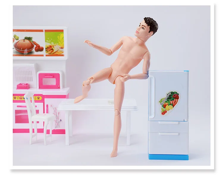 Boneca ken de 30cm, boneco de juntas móvel, nude, ken, homem masculino, acessórios de boneca discreta