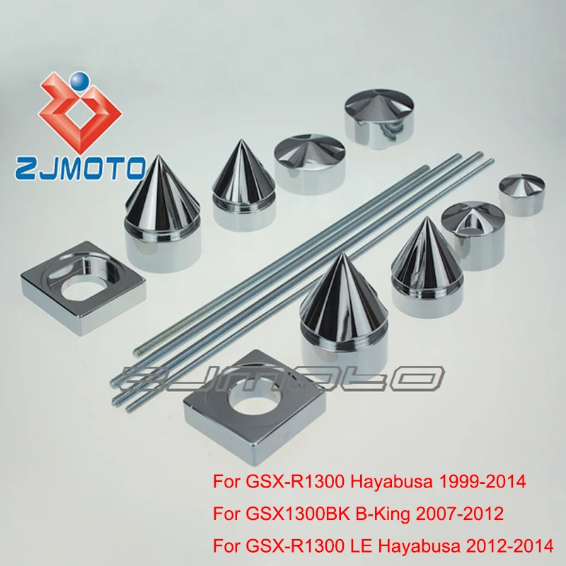 

Motorcycle Spiked Axle Dress-Up Kit Dress Up Kit For Suzuki GSX-R1300 Hayabusa GSX1300BK B-King GSX-R1300 LE