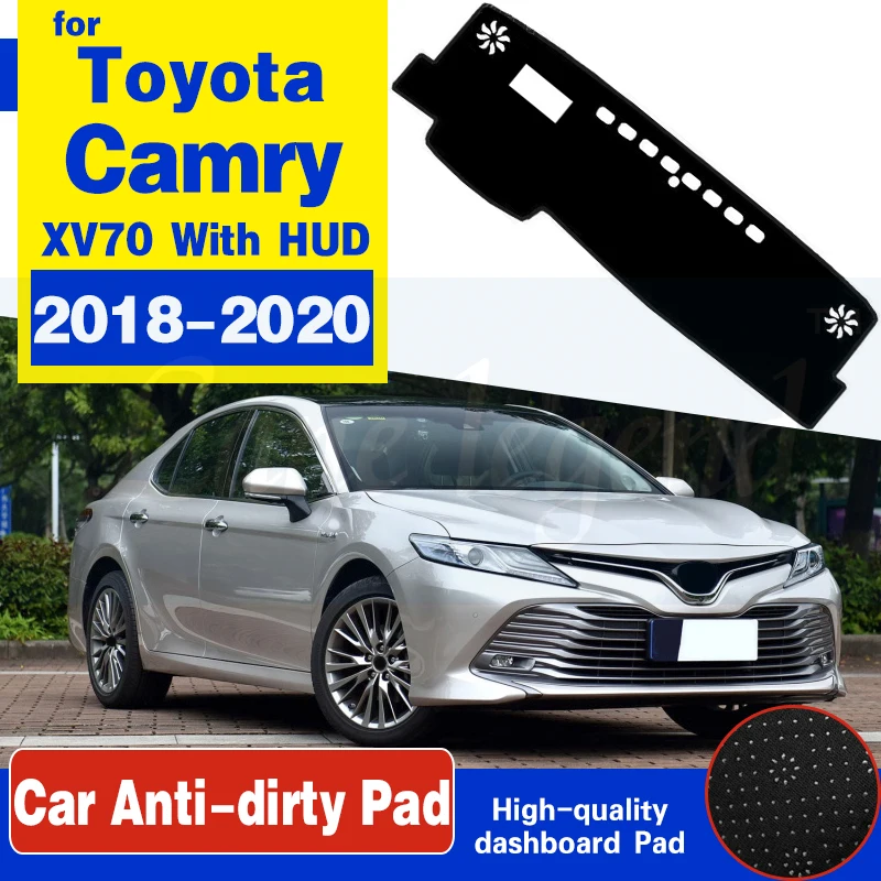 

For Toyota Camry 70 XV70 2018 2019 2020 Anti-Slip Mat Dashboard Dash Cover Pad Sunshade Dashmat Protect Carpet Car Accessories