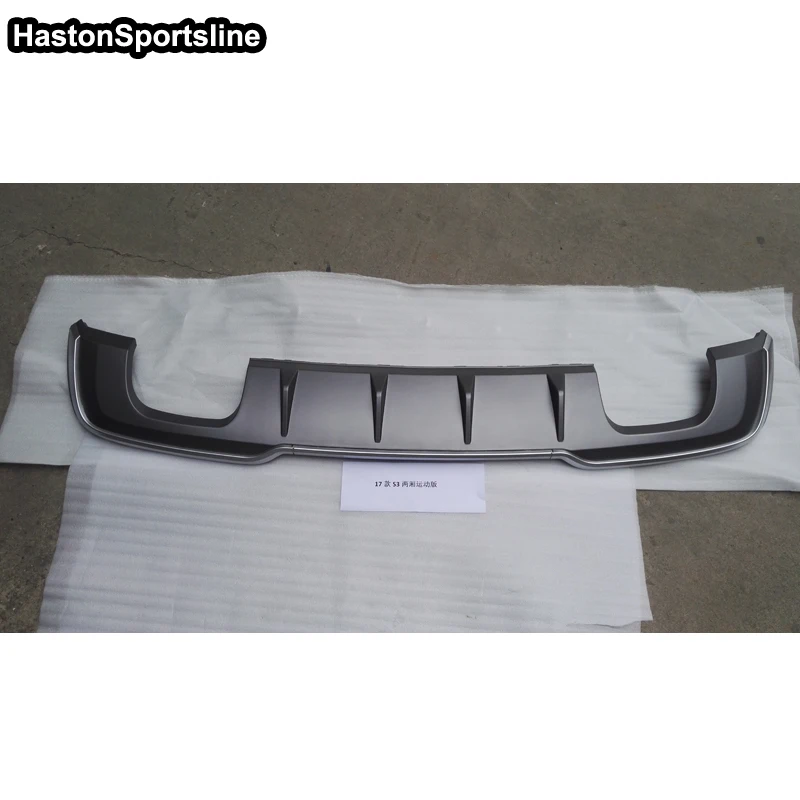 A3 S3 PP dyfuzor tylnego zderzaka tylny wydech Spoiler dla Audi A3 S3 Sline 2017-2019 Car Styling — zdjęcie 6