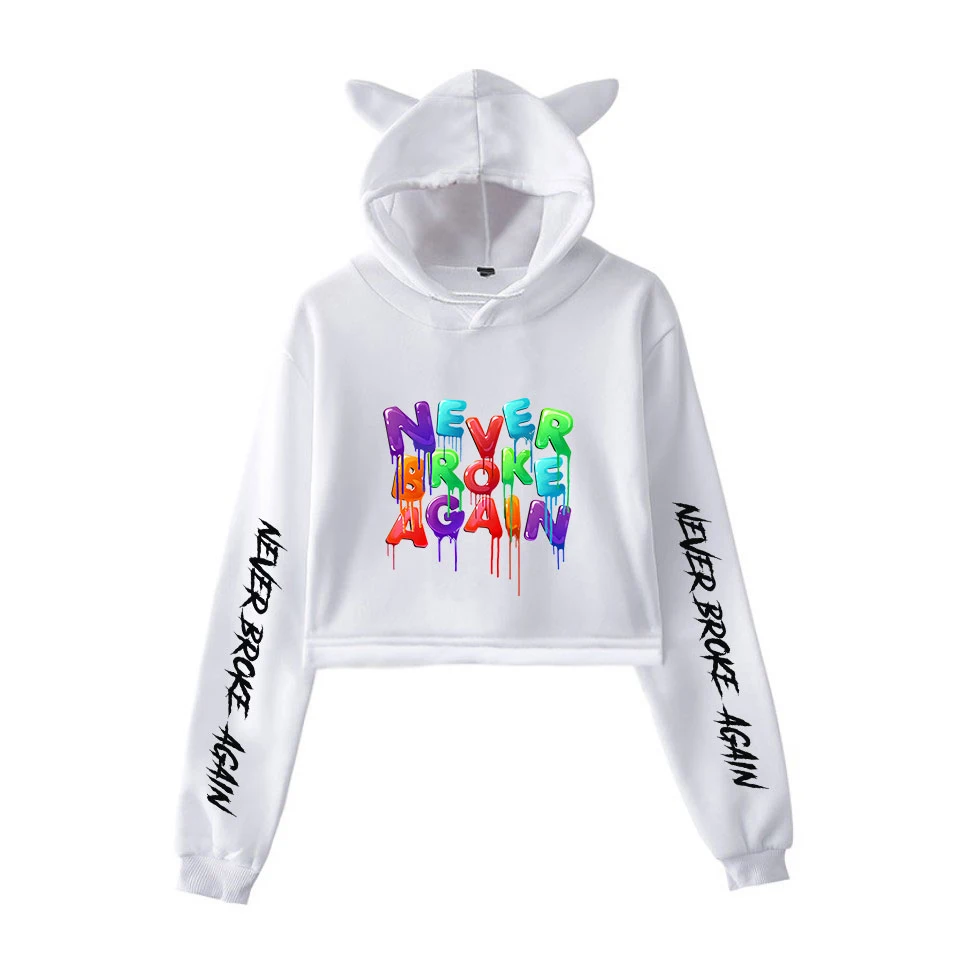 Hot Sale Cat Ears hoodies YoungBoy Never Broke Again Hoodies Sport Pullover Fashion Streetwear