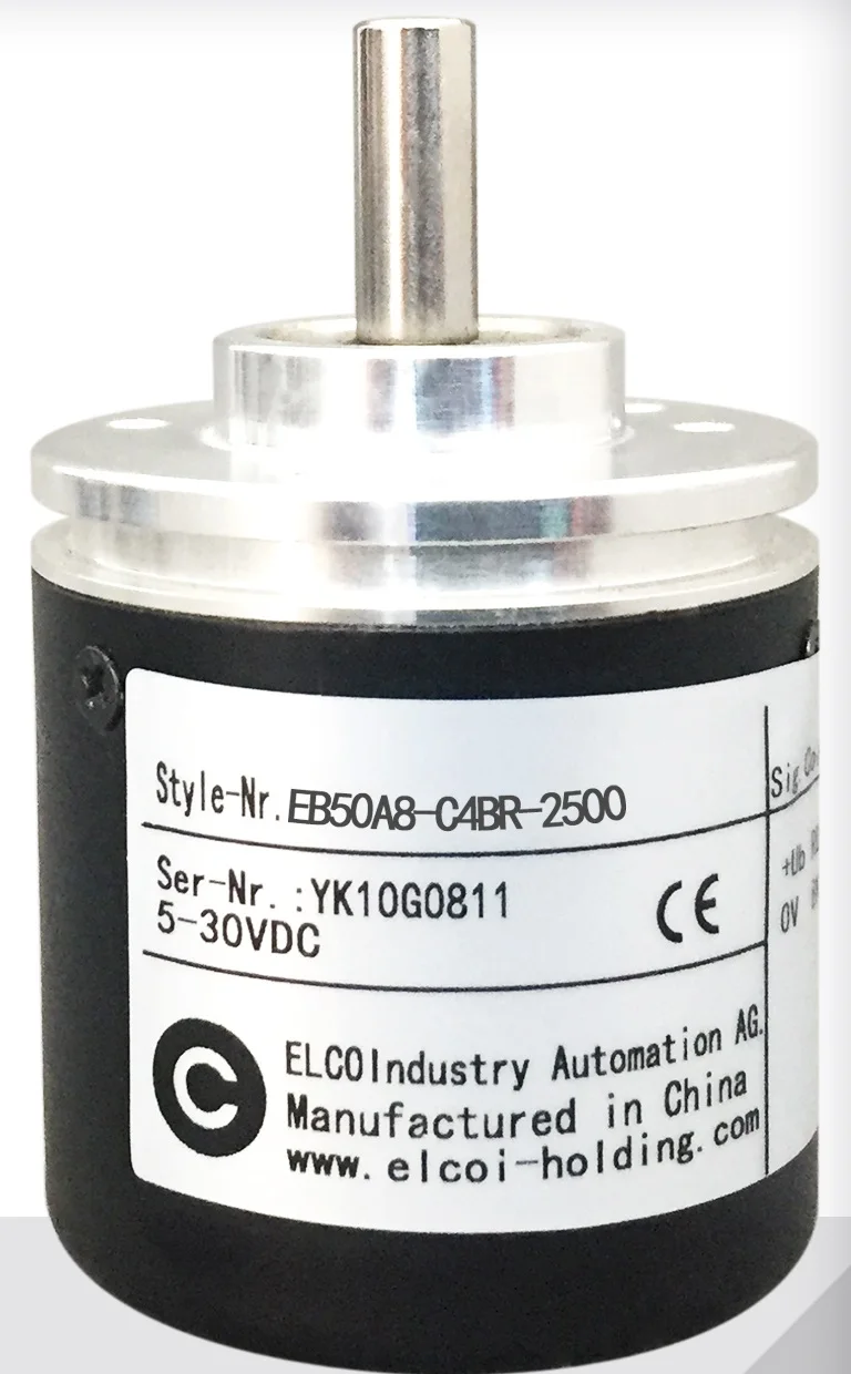 

Elco EB50A8-C4BR-2500 rotary encoder 2500 lines diameter 8mm outer diameter 50mm