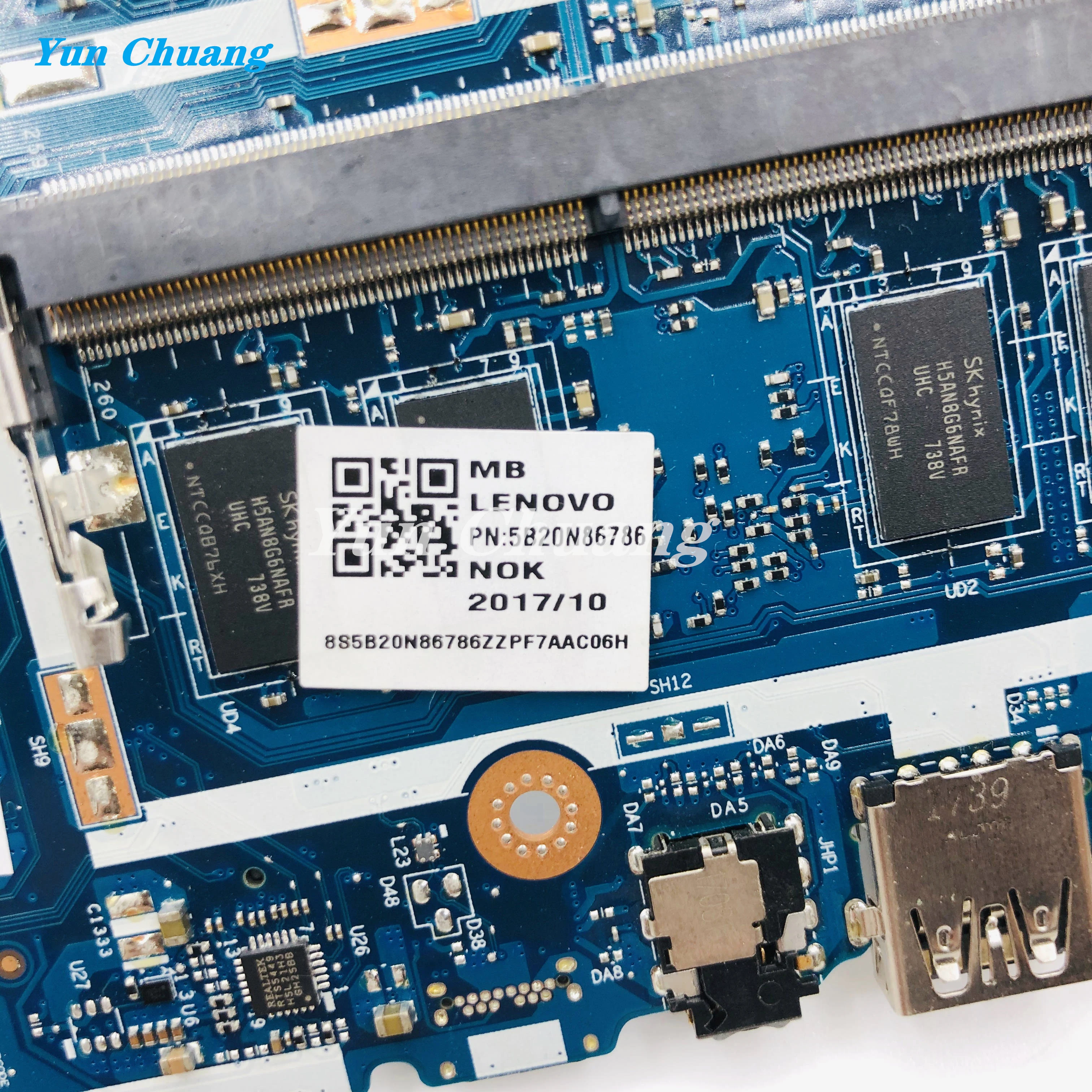 Imagem -05 - para Lenovo Ideapad 32015isk Laotop Motherboard com Cpu 4g-ram I36006u 100 Testado Inteiramente 5b20n86786 Dg421 Dg521 Dg721 Nm-b241