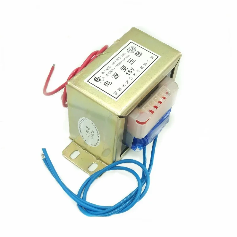 

EI-80W type трансформатор 80VA/W 220V to 15V 5A AC AC15V 80W15V полный медный сердечник