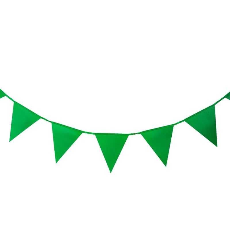 24 Voeten 20 Vlaggen Hoge Kwaliteit Volledige Witte Garland Wimpel Bunting Bruiloft Decoratie Stof Banners Bruiloft Bruids Decoratio