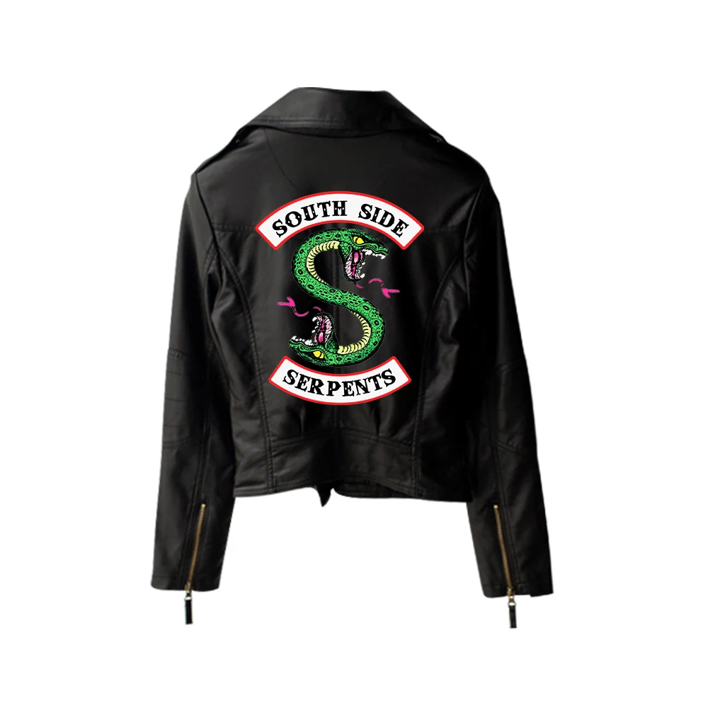 Women Riverdale Serpent Jakcets Women Streetwear Leather Jacket trend 2019 New Riverdale Printed Southside Serpents Jackets