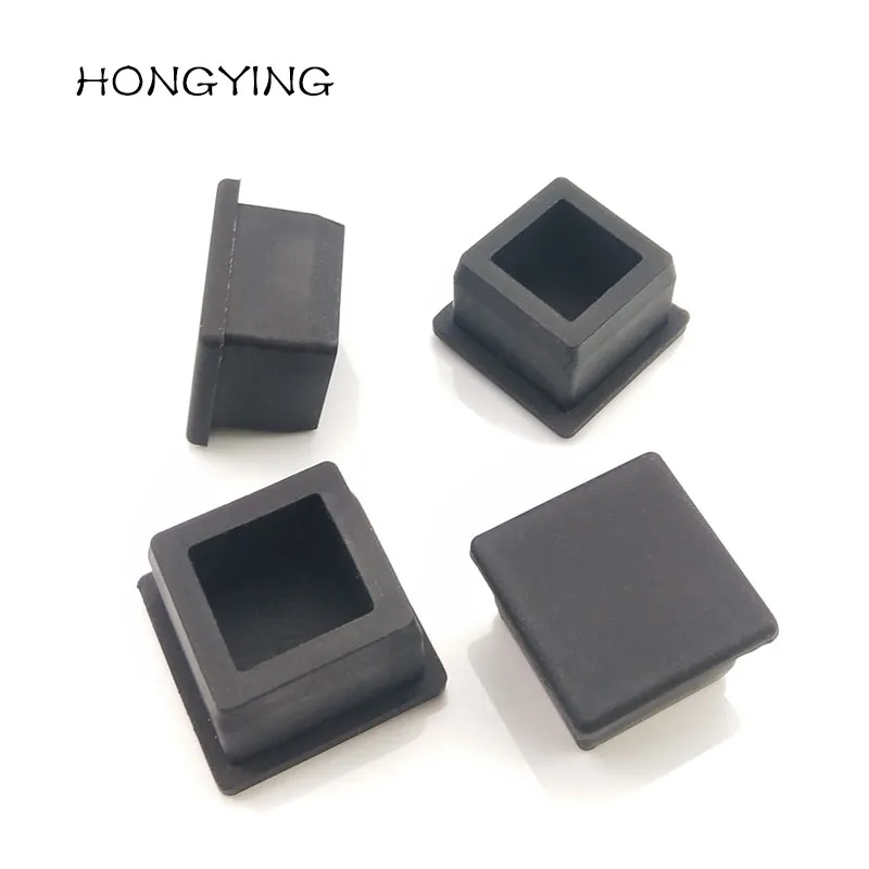 Environmental Protection Square Silicone Rubber Plug for Square hole 20mm 21mm 22mm 23mm 24mm 25mm 26mm of Automation Equipment