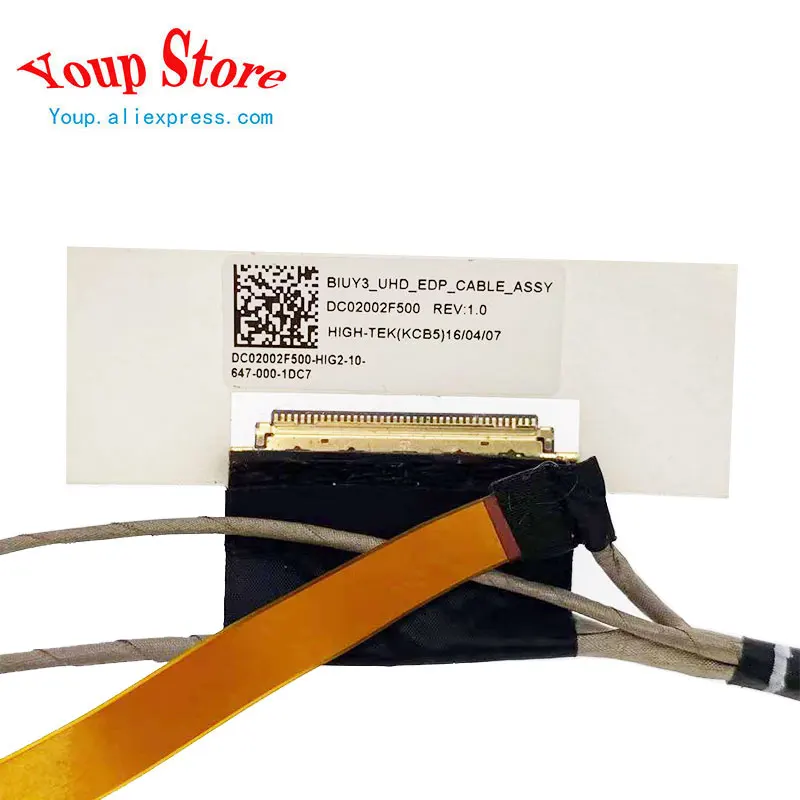 New Original For Lenovo Yoga 710-15 710-15ISK Laptop Touch UHD 4K EDP LCD LED Display Ribbon Cable DC02002F500 Fast Shipping