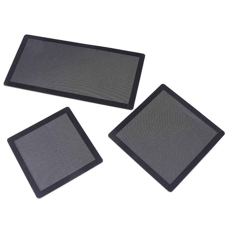 3 Size Computer PC Case Cooling Fan Magnetic Dust Filter Mesh Net Cover Computer Guard PVC cooling fan antidust net 12*24CM